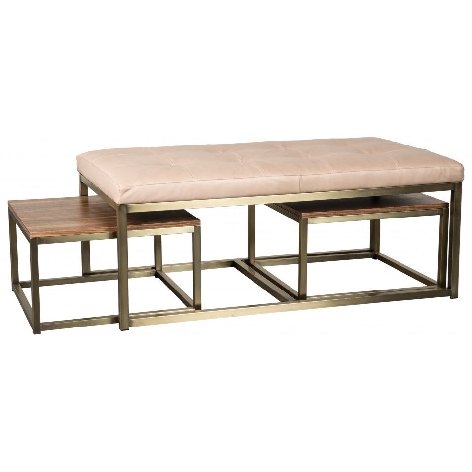 Accent chair sales with nesting ottoman